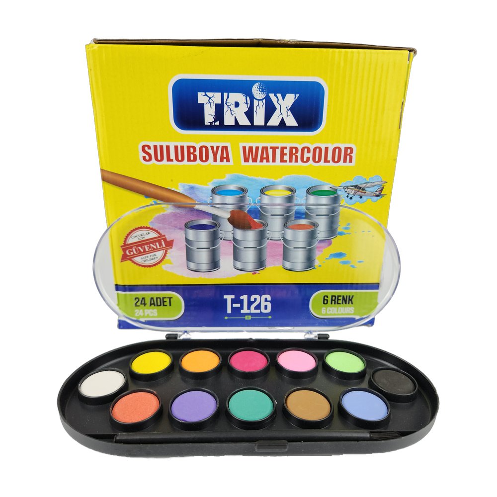 Suluboya 12 Renk Trix*24
