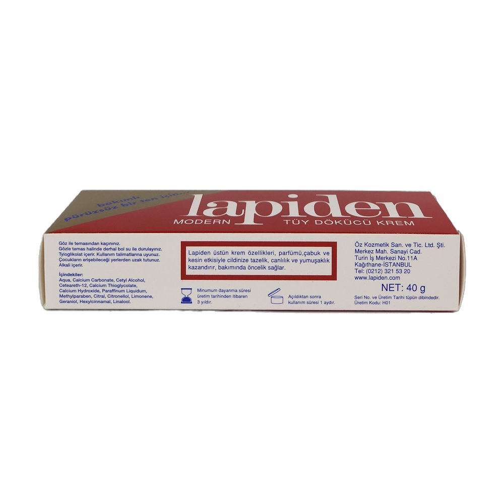 Lapiden Tüy Dökücü Krem