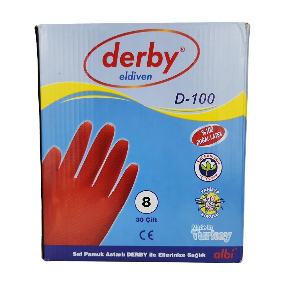 Derby Bulaşık Eldiven No:8 Derby Bulaşık Eldiven No:8