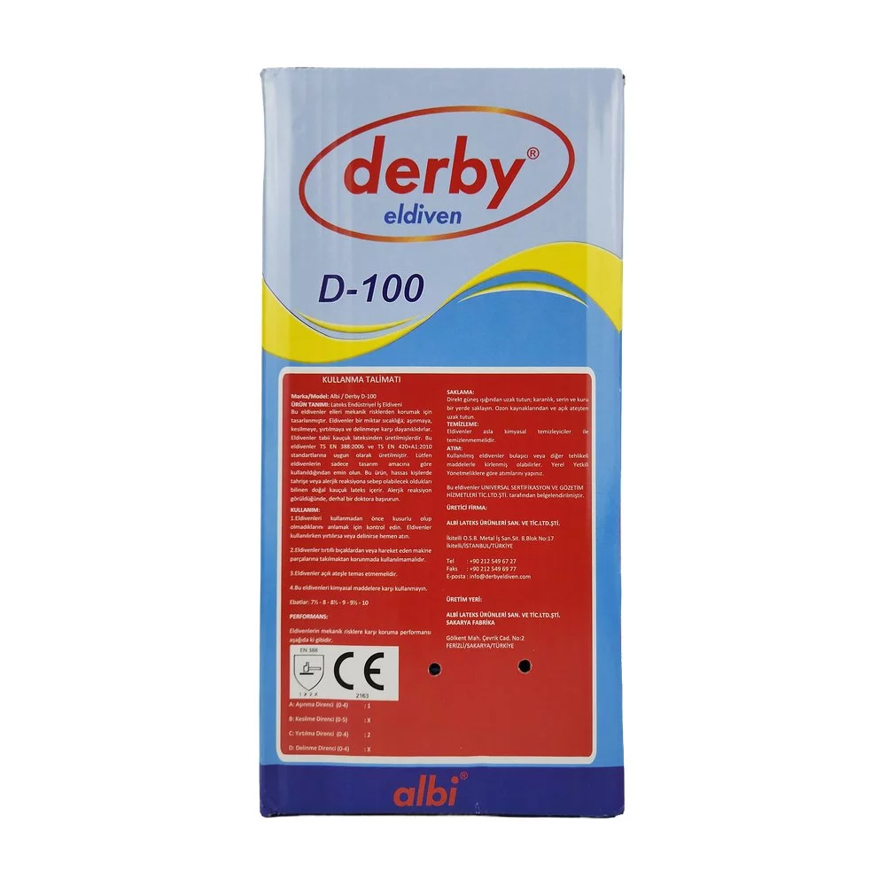 Derby Bulaşık Eldiven No:9 Derby Bulaşık Eldiven No:9
