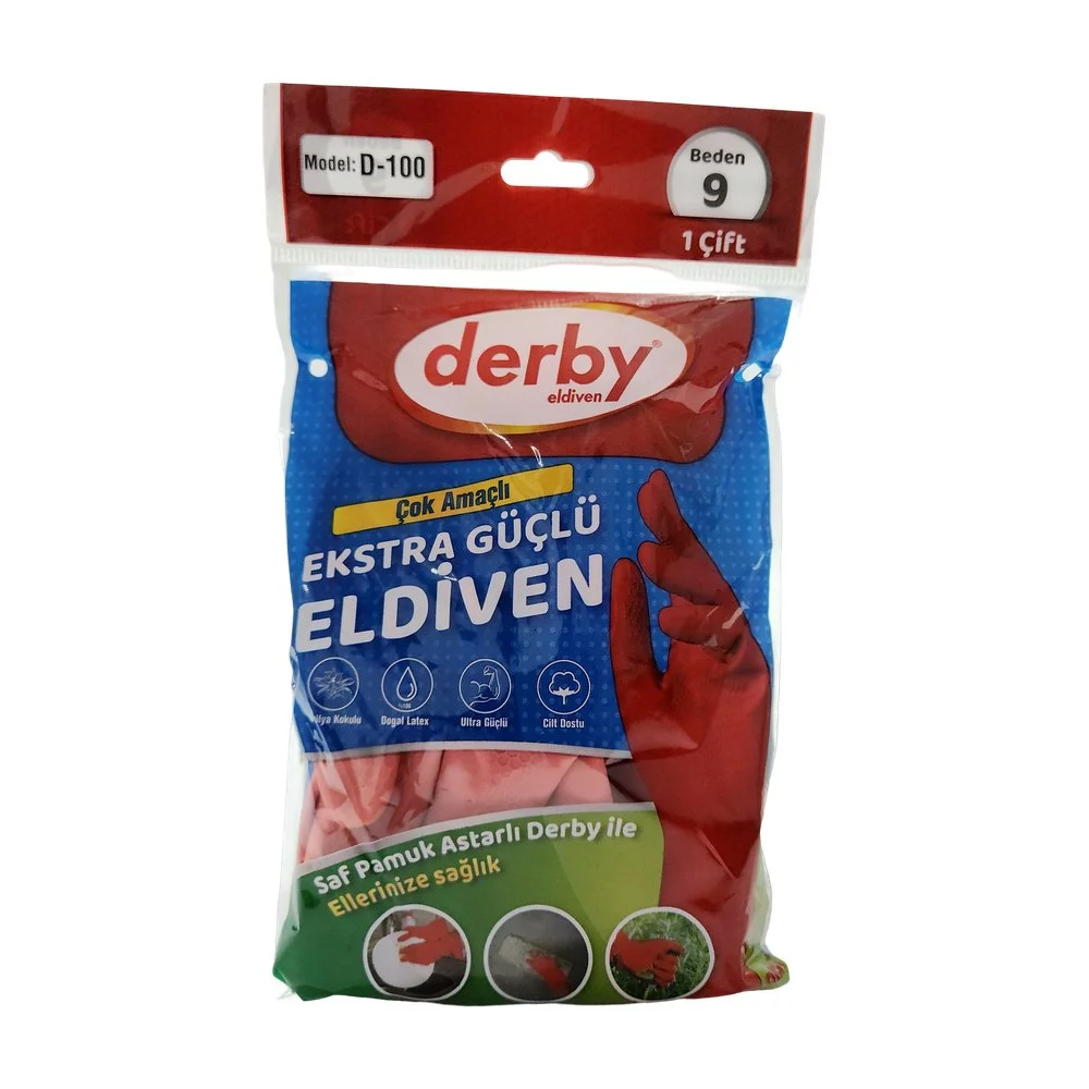 Derby Bulaşık Eldiven No:9 Derby Bulaşık Eldiven No:9