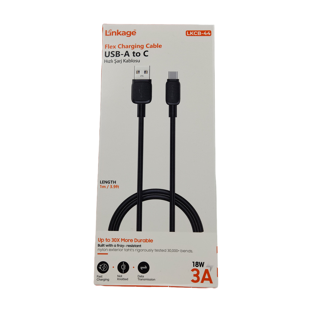 Şarj Kablosu Type-C - 3.0A - LKCB-44 (Geniş Samsung Hızlı Şarj) Şarj Kablosu Type-C - 3.0A - LKCB-44 (Geniş Samsung Hızlı Şarj)