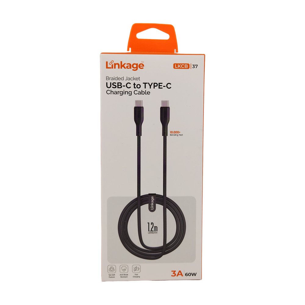 Süper Hızlı Şarj Kablosu Type-C 3Amper - 60W 1.2Metre LKCB-37 (2 Tarafıda Type-C) Süper Hızlı Şarj Kablosu Type-C 3Amper - 60W 1.2Metre LKCB-37 (2 Tarafıda Type-C)