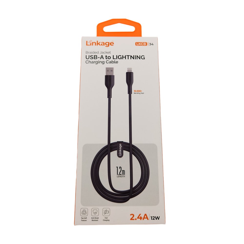 Hızlı Şarj Kablosu Lightning (Iphone) - 2.4Amper - 12W LKCB-34 Hızlı Şarj Kablosu Lightning (Iphone) - 2.4Amper - 12W LKCB-34