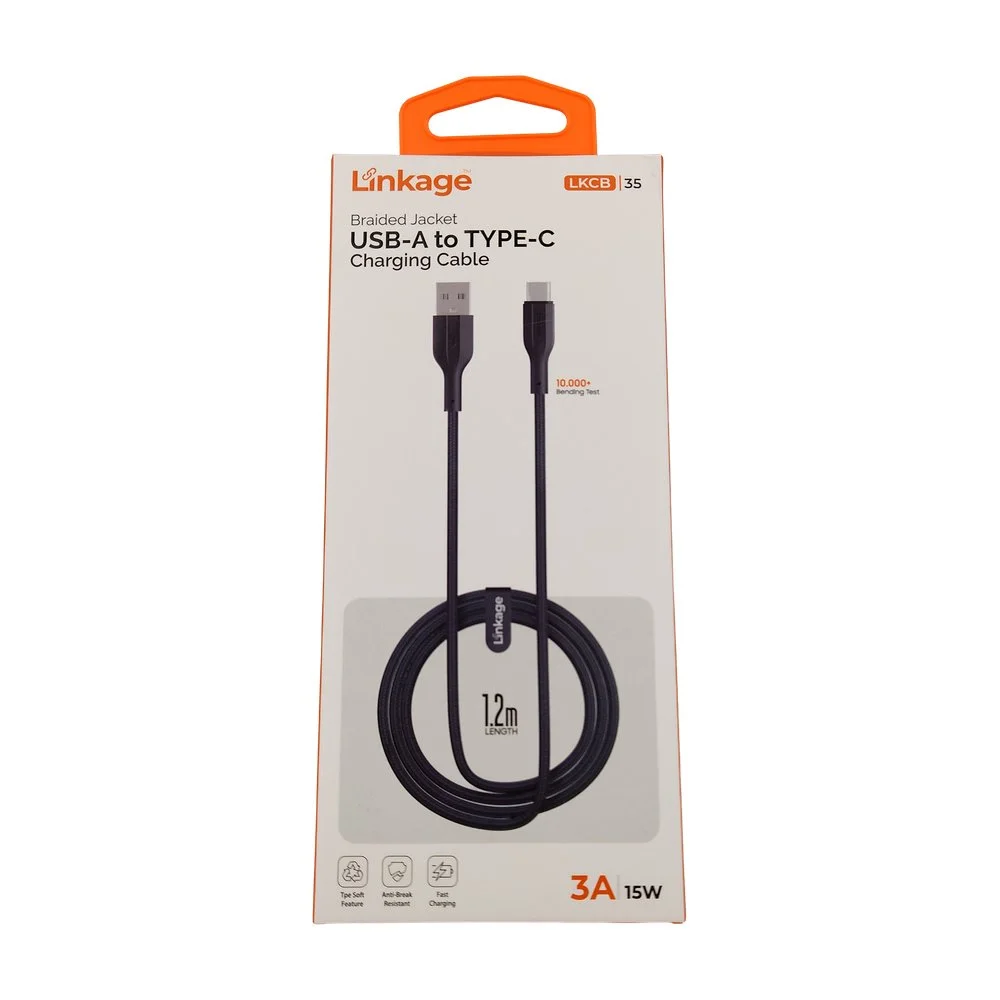 Hızlı Şarj Kablosu Type-C (Geniş) - 3Amper - 15W LKCB-35 USB Girişli Hızlı Şarj Kablosu Type-C (Geniş) - 3Amper - 15W LKCB-35 USB Girişli