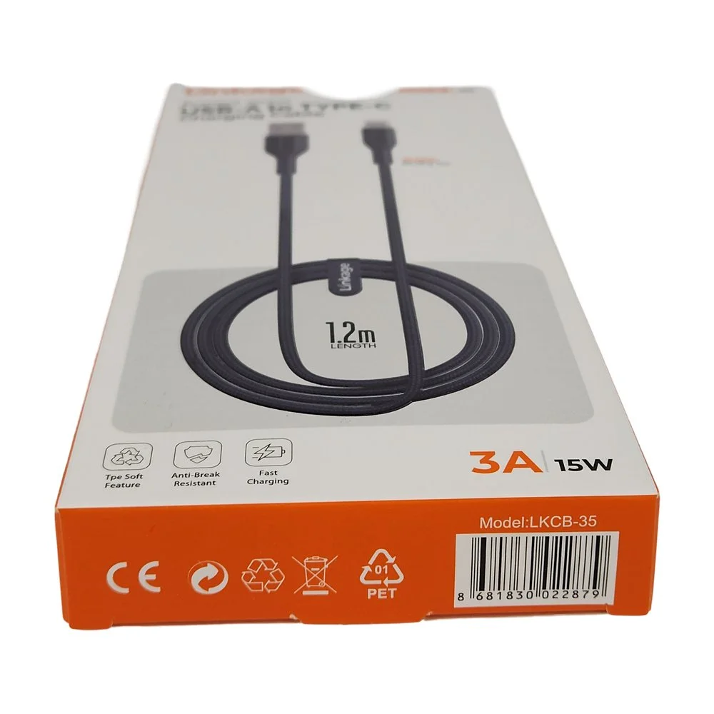 Hızlı Şarj Kablosu Type-C (Geniş) - 3Amper - 15W LKCB-35 USB Girişli Hızlı Şarj Kablosu Type-C (Geniş) - 3Amper - 15W LKCB-35 USB Girişli