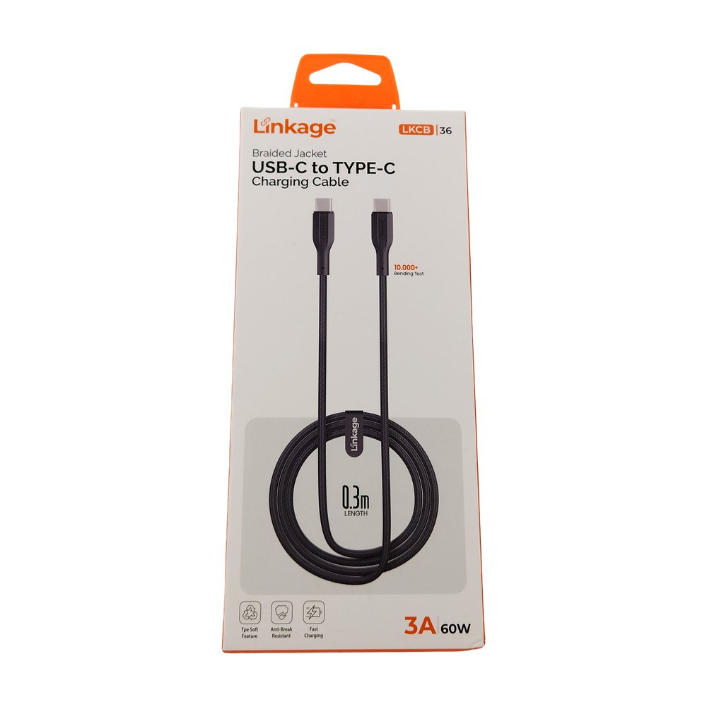 Süper Hızlı Şarj Kablosu Type-C 3Amper - 60W 0.3Metre LKCB-36 (2 Tarafıda Type-C) Süper Hızlı Şarj Kablosu Type-C 3Amper - 60W 0.3Metre LKCB-36 (2 Tarafıda Type-C)