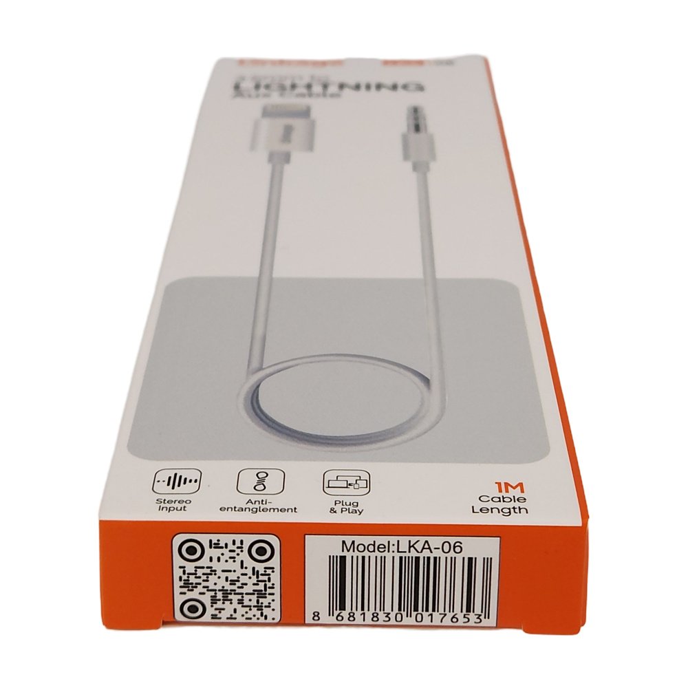 AUX Ses Bağlantı Kablosu Lightning (Iphone) LKA-06 AUX Ses Bağlantı Kablosu Lightning (Iphone) LKA-06