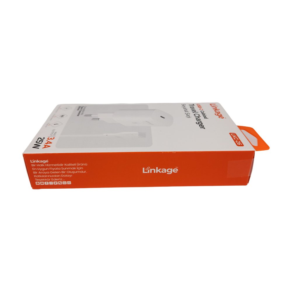 Süper Hızlı Şarj Seti Type-C (Geniş) 3Amper - 25W LKC-26 Süper Hızlı Şarj Seti Type-C (Geniş) 3Amper - 25W LKC-26