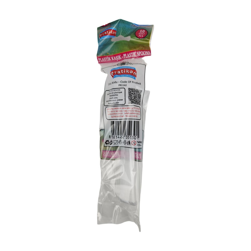 (Koli) Pratikon Plastik Kaşık (Barkodlu) 10 Ad X 50 Pk (Koli) Pratikon Plastik Kaşık (Barkodlu) 10 Ad X 50 Pk