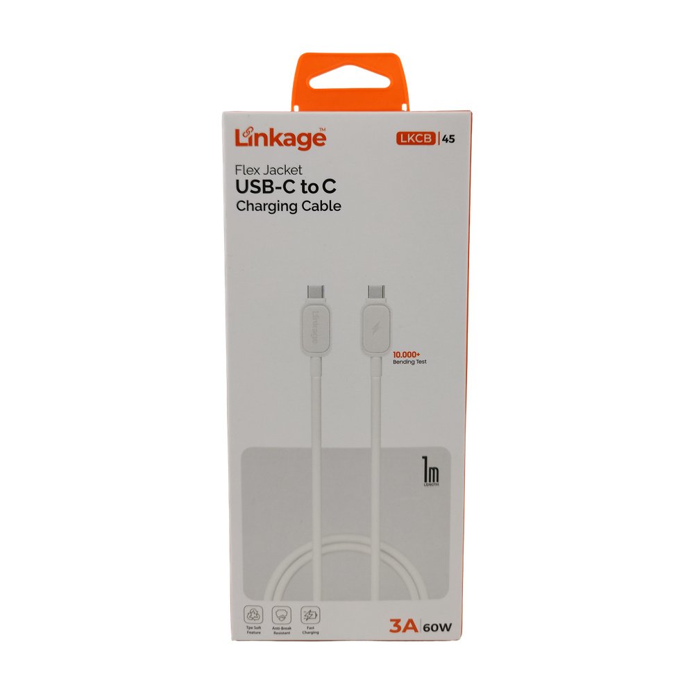 Hızlı Şarj Kablosu Type-C To Type-C 3A 60W Lkcb-45 Hızlı Şarj Kablosu Type-C To Type-C 3A 60W Lkcb-45