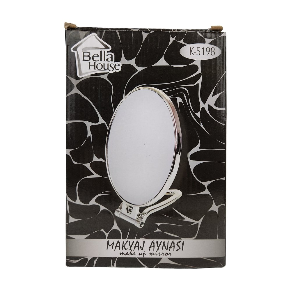 Çift Yönlü Makyaj Aynası Sılver Oval K-5198 Çift Yönlü Makyaj Aynası Sılver Oval K-5198