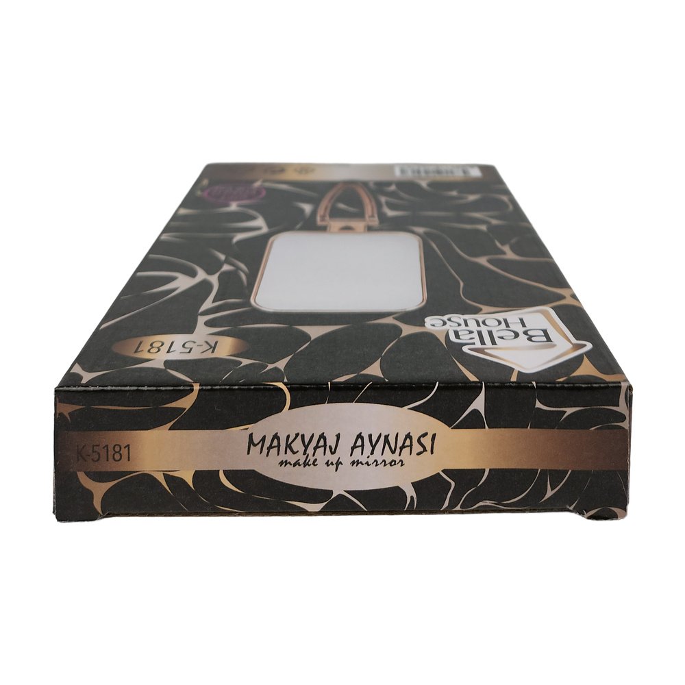Çift Yönlü Makyaj Aynası Gold Dörtgen K-5181 Çift Yönlü Makyaj Aynası Gold Dörtgen K-5181