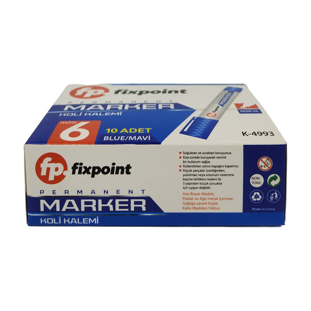 Fixpoint Koli Kalemi 6Mm Mavi K- 4993 X 10 Adet Fixpoint Koli Kalemi 6Mm Mavi K- 4993 X 10 Adet
