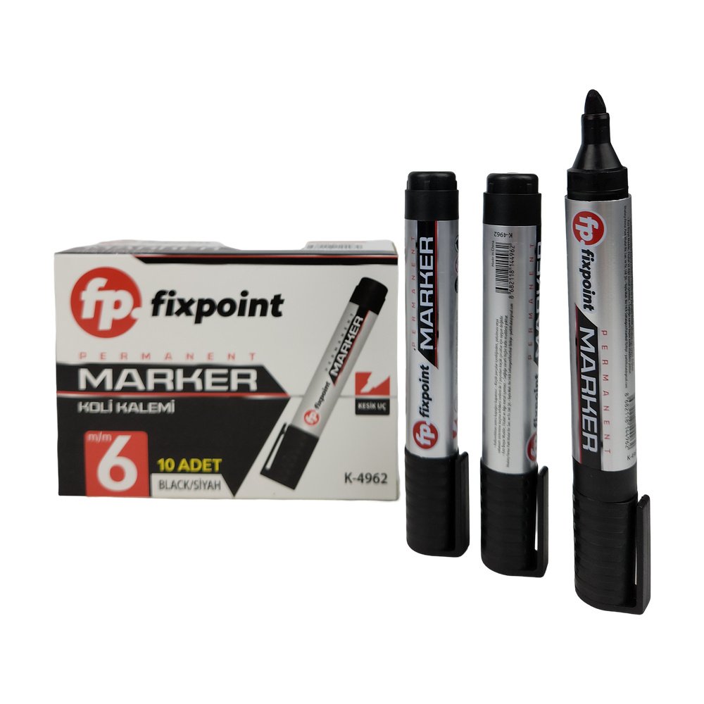 Fixpoint Koli Kalemi 6Mm Siyah K- 4962 X 10 Adet Fixpoint Koli Kalemi 6Mm Siyah K- 4962 X 10 Adet