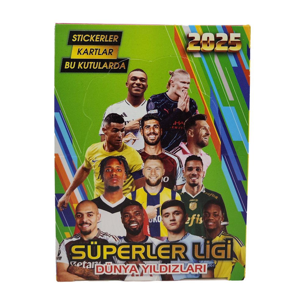 Sporcu Kartı Sticker Hediyeli Süperler Ligi Dünya Yıldızları 6+1 X 24 Adet Sporcu Kartı Sticker Hediyeli Süperler Ligi Dünya Yıldızları 6+1 X 24 Adet