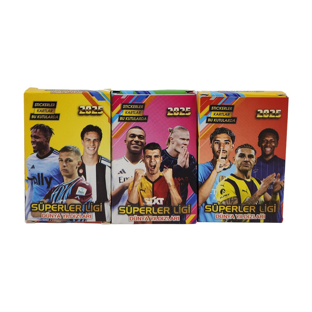 Sporcu Kartı Sticker Hediyeli Süperler Ligi Dünya Yıldızları 6+1 X 24 Adet Sporcu Kartı Sticker Hediyeli Süperler Ligi Dünya Yıldızları 6+1 X 24 Adet
