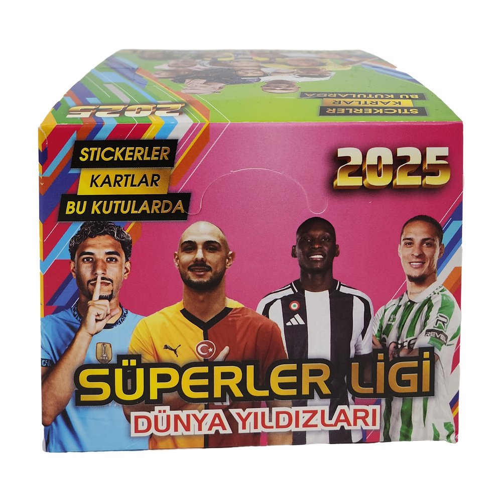 Sporcu Kartı Sticker Hediyeli Süperler Ligi Dünya Yıldızları 6+1 X 24 Adet Sporcu Kartı Sticker Hediyeli Süperler Ligi Dünya Yıldızları 6+1 X 24 Adet