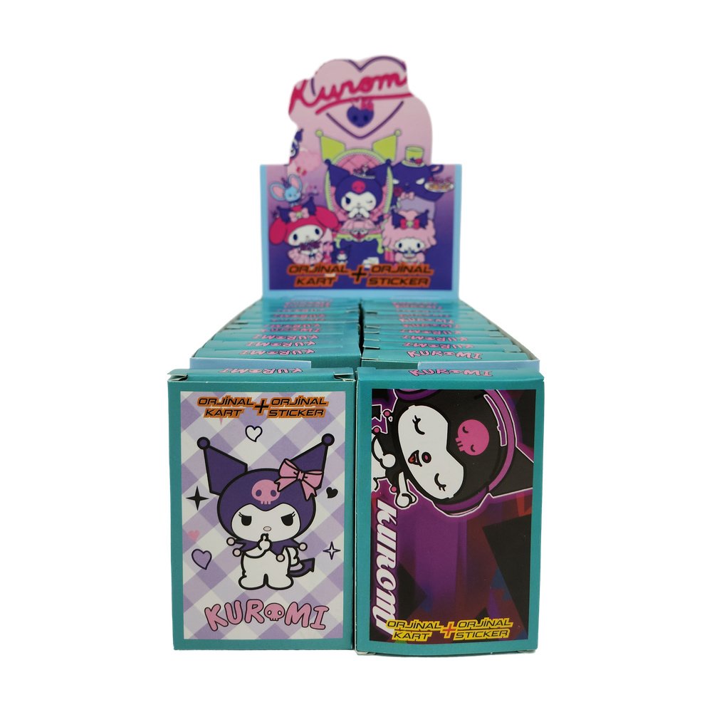 Oyun Kartı Kuromi Sticker Hediyeli 6+1 Kart X 24 Adet