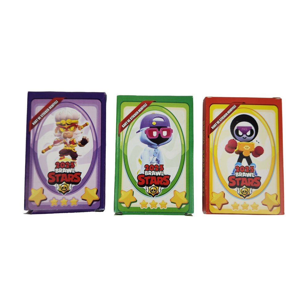 Oyun Kartı Brawl Stars Sticker Hediyeli 6+1 X 24 Adet Oyun Kartı Brawl Stars Sticker Hediyeli 6+1 X 24 Adet