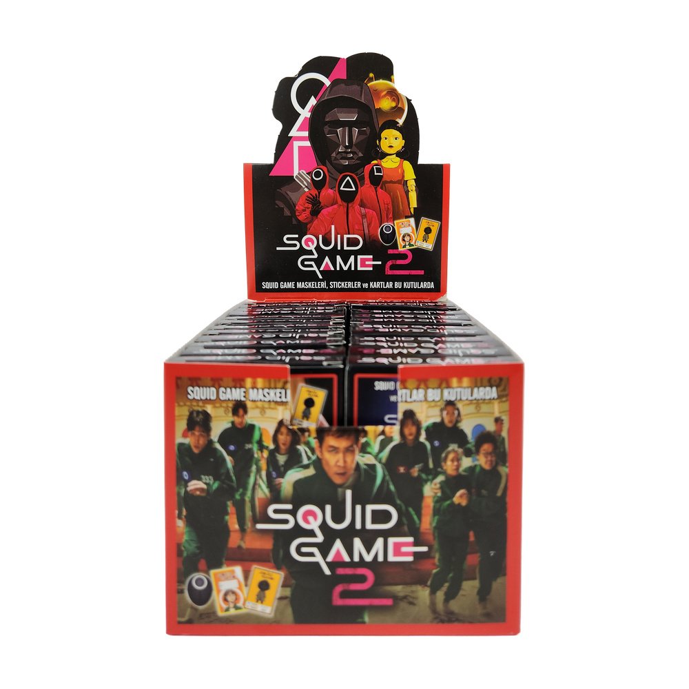 Oyun Kartı Squıd Game Sticker Hediyeli 6+1 Kart X 24 Adet Oyun Kartı Squıd Game Sticker Hediyeli 6+1 Kart X 24 Adet