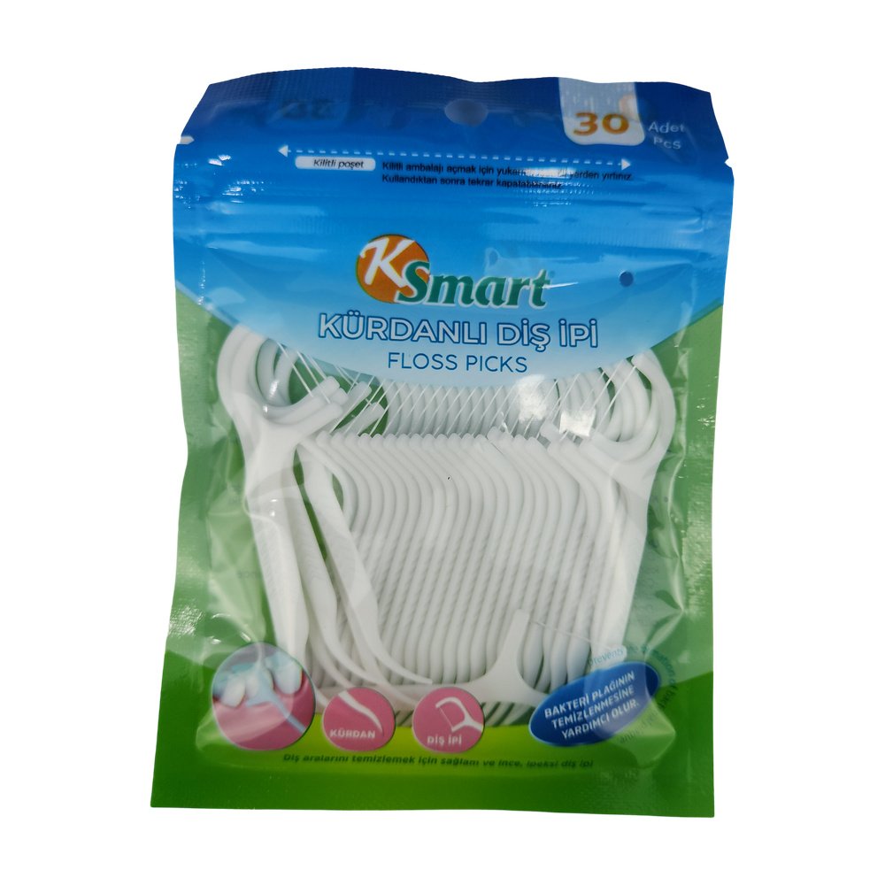 Ksmart Kürdanlı Diş İpi 30Lu K-3593 X 24 Paket Ksmart Kürdanlı Diş İpi 30Lu K-3593 X 24 Paket