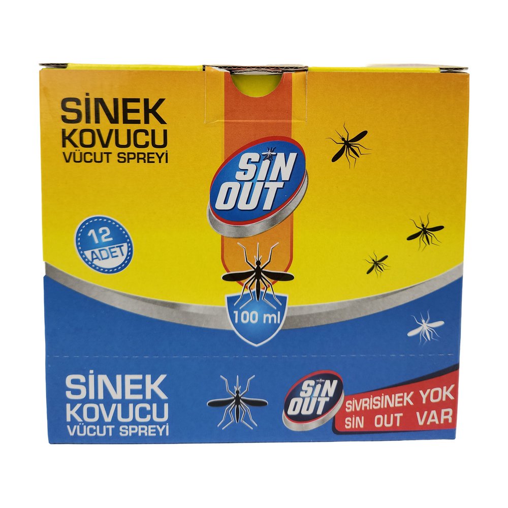 Sinout Sinek Kovucu Vücut Spreyi 100Ml X 12 Adet Sinout Sinek Kovucu Vücut Spreyi 100Ml X 12 Adet