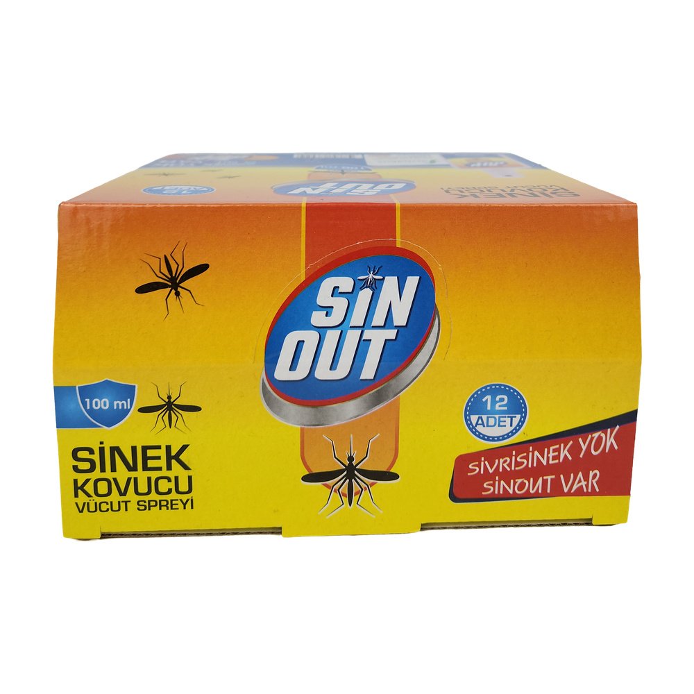 Sinout Sinek Kovucu Vücut Spreyi 100Ml X 12 Adet Sinout Sinek Kovucu Vücut Spreyi 100Ml X 12 Adet