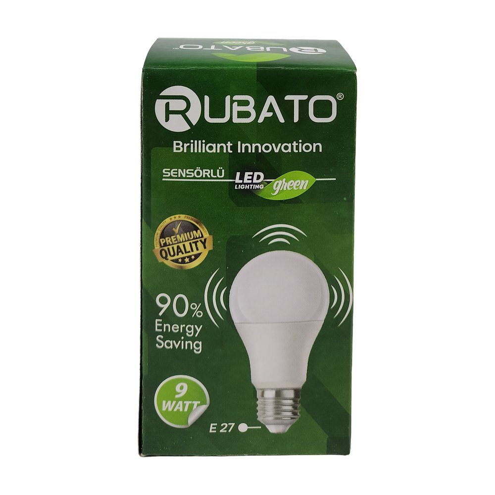 Rubato Sensörlü Led Ampul 9W X 10 Adet Rubato Sensörlü Led Ampul 9W X 10 Adet