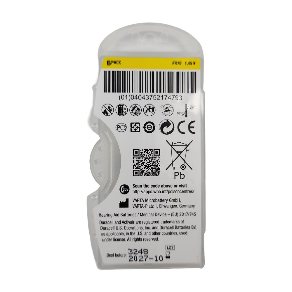 Duracell Kulak Pili -10 *6Ad Duracell Kulak Pili -10 *6Ad
