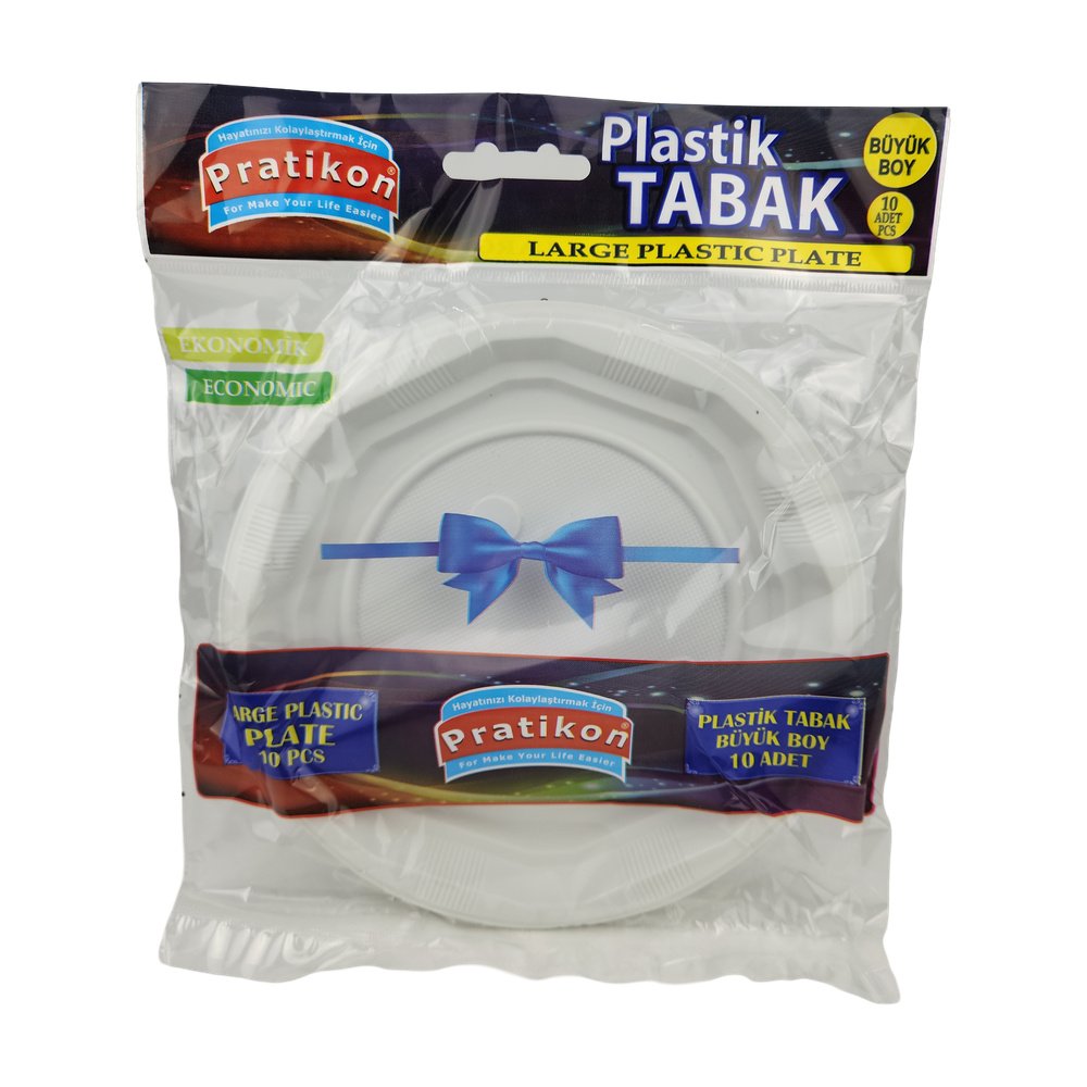 Plastik Tabak*10Ad (Orta)