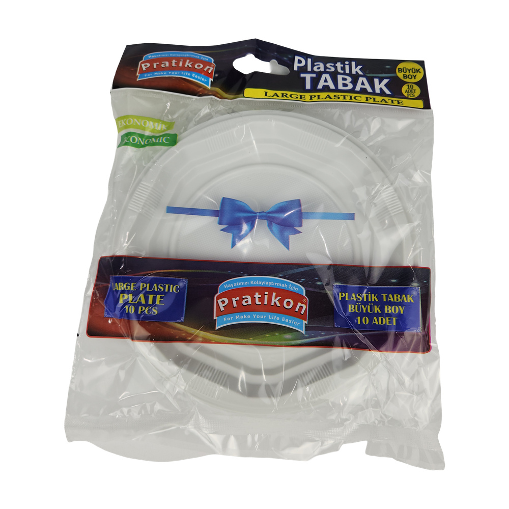 Plastik Tabak*10Ad (Orta)