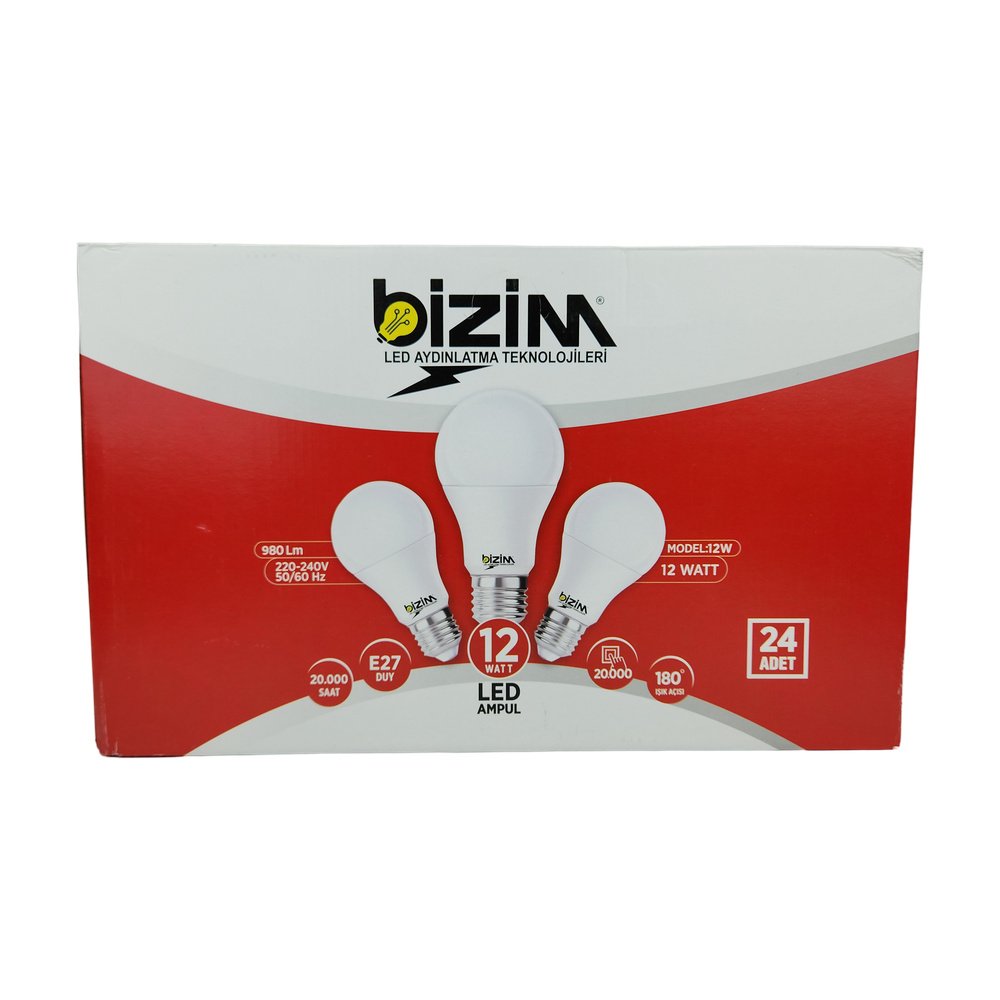BİZİM 12W LED AMPÜL*24AD(GARANTİLİ) BİZİM 12W LED AMPÜL*24AD(GARANTİLİ)