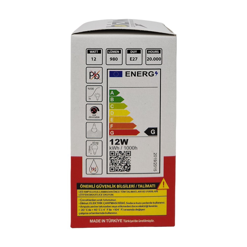 BİZİM 12W LED AMPÜL*24AD(GARANTİLİ) BİZİM 12W LED AMPÜL*24AD(GARANTİLİ)