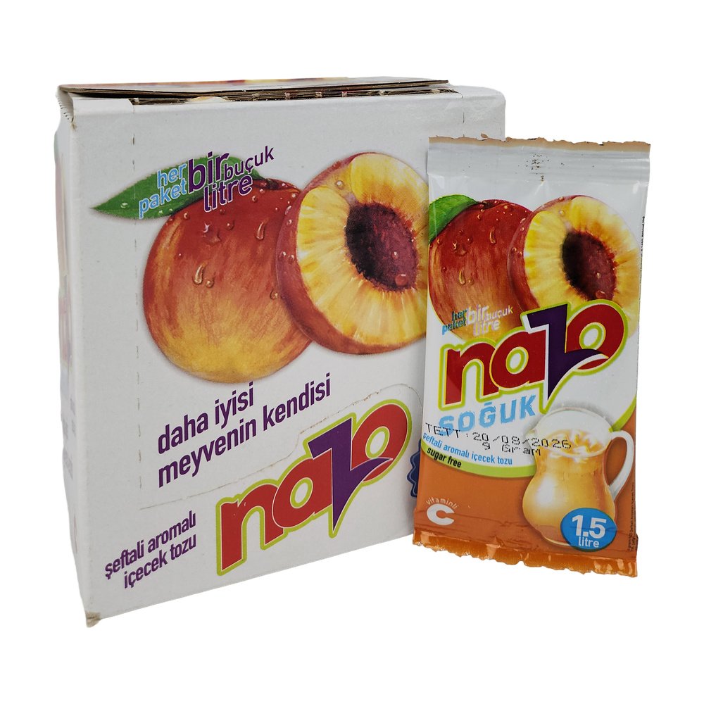Nazo Şeftali Aromalı 9Gr*24 Ad Nazo Şeftali Aromalı 9Gr*24 Ad