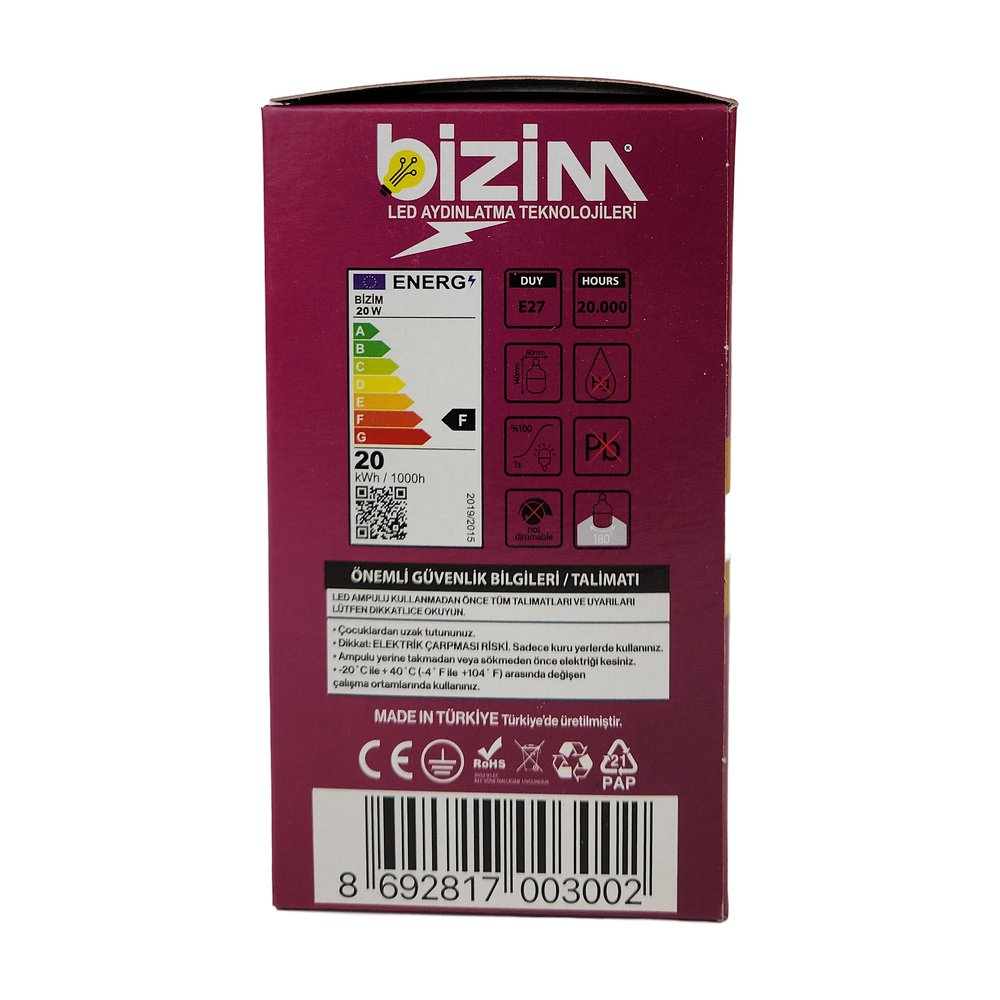 Bizim Torch 20W Led Ampul Bizim Torch 20W Led Ampul