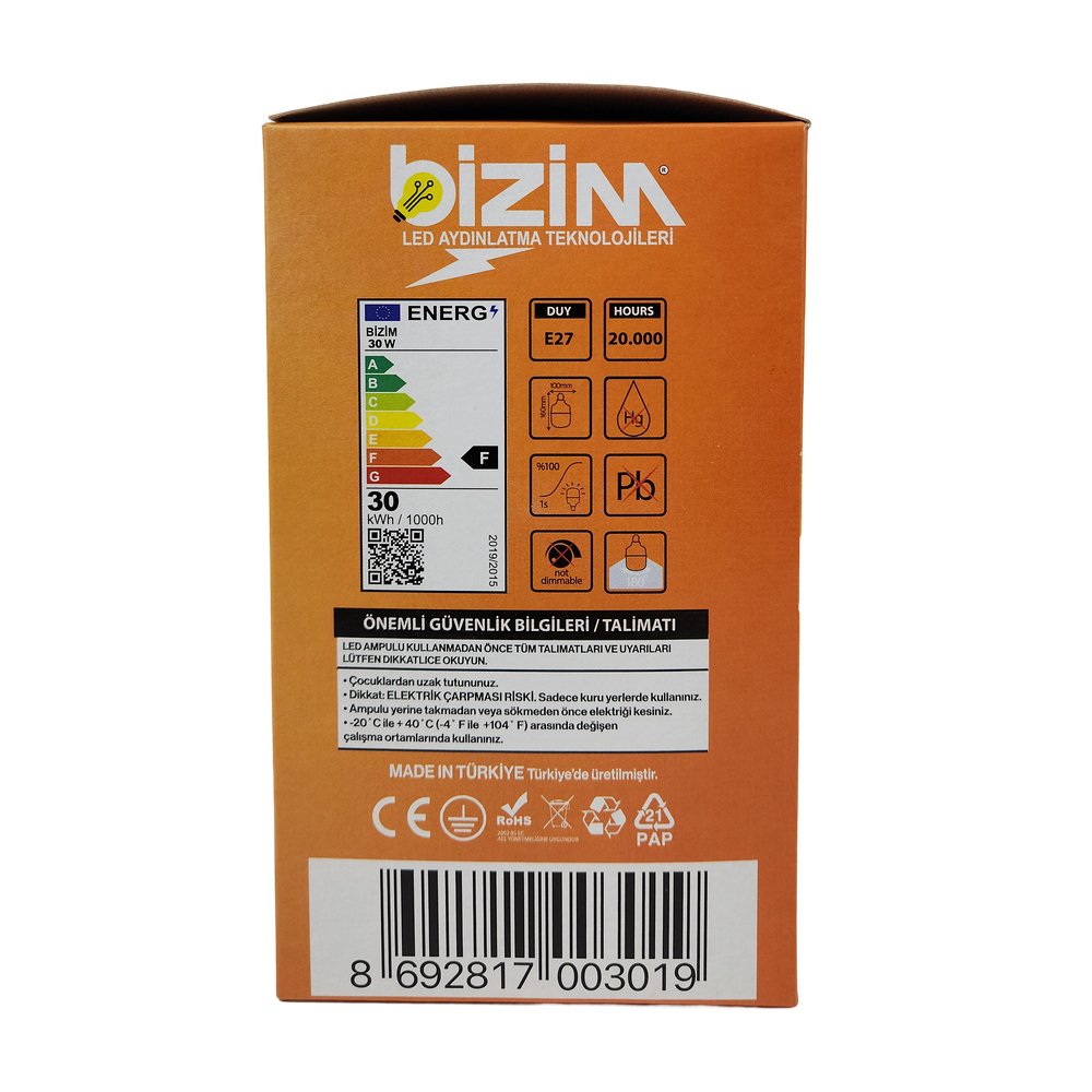Bizim Torch 30W Led Ampul Bizim Torch 30W Led Ampul