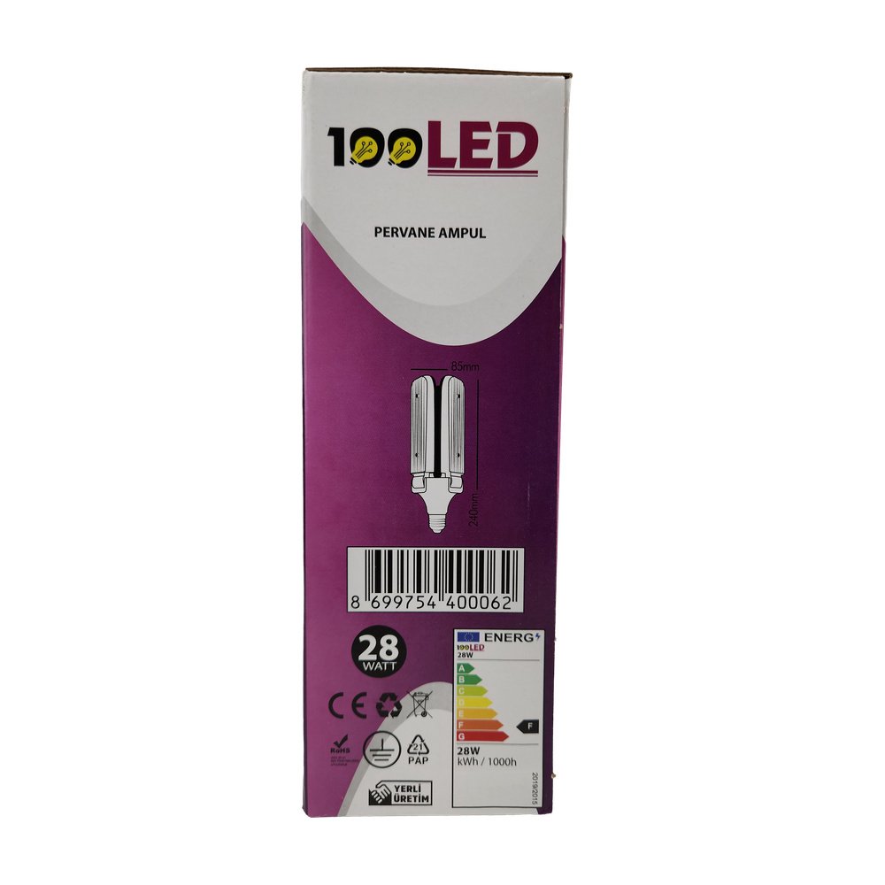 Pervane 3 Kanat Led Ampul 45W Pervane 3 Kanat Led Ampul 45W