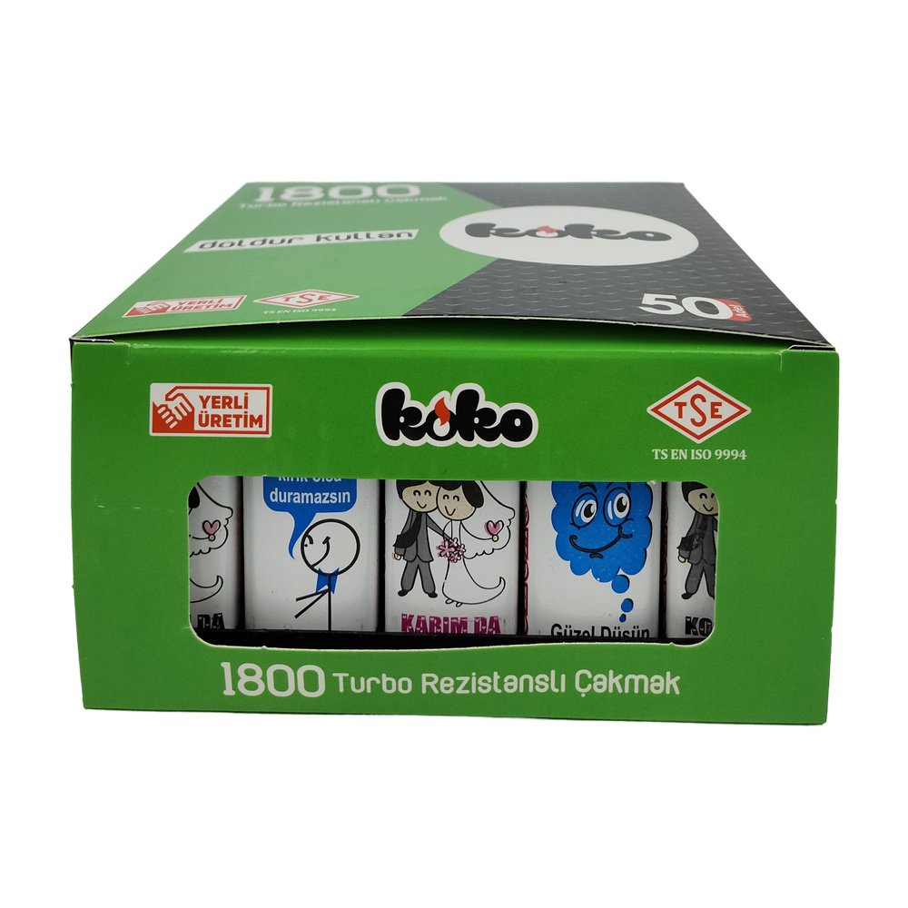 Koko Rüzgarlı Baskılı Çakmak Karikatür Desen *50Ad Koko Rüzgarlı Baskılı Çakmak Karikatür Desen *50Ad