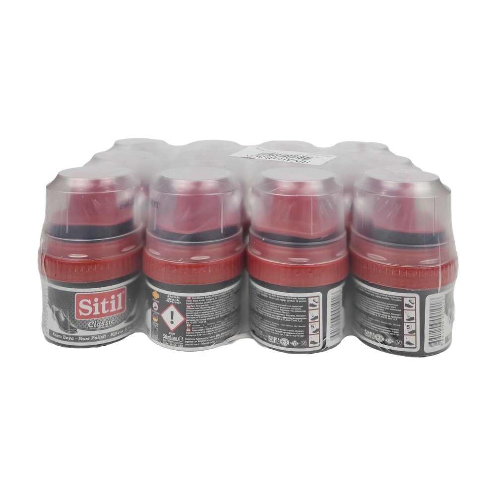 Sitil Ufak Ayakkabı Boyası Siyah 50Gr*12Ad Sitil Ufak Ayakkabı Boyası Siyah 50Gr*12Ad