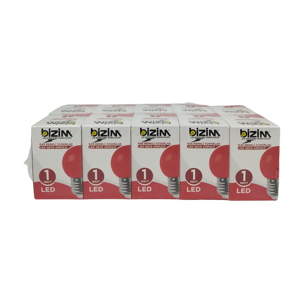 Bizim Gece Ampul 10W Kırmızı *10 Ad Bizim Gece Ampul 10W Kırmızı *10 Ad