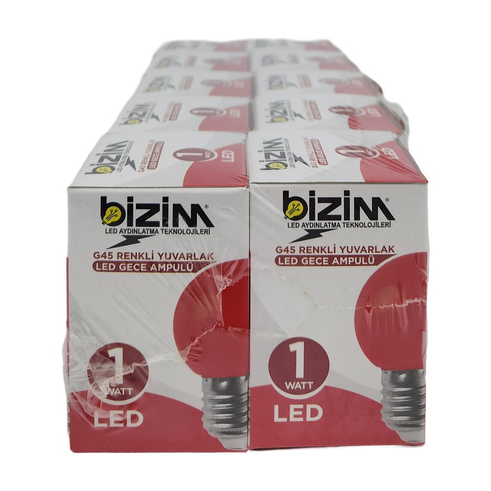Bizim Gece Ampul 10W Kırmızı *10 Ad Bizim Gece Ampul 10W Kırmızı *10 Ad
