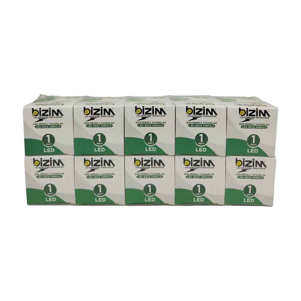 Bizim Gece Ampul 10W Yeşil *10 Ad Bizim Gece Ampul 10W Yeşil *10 Ad