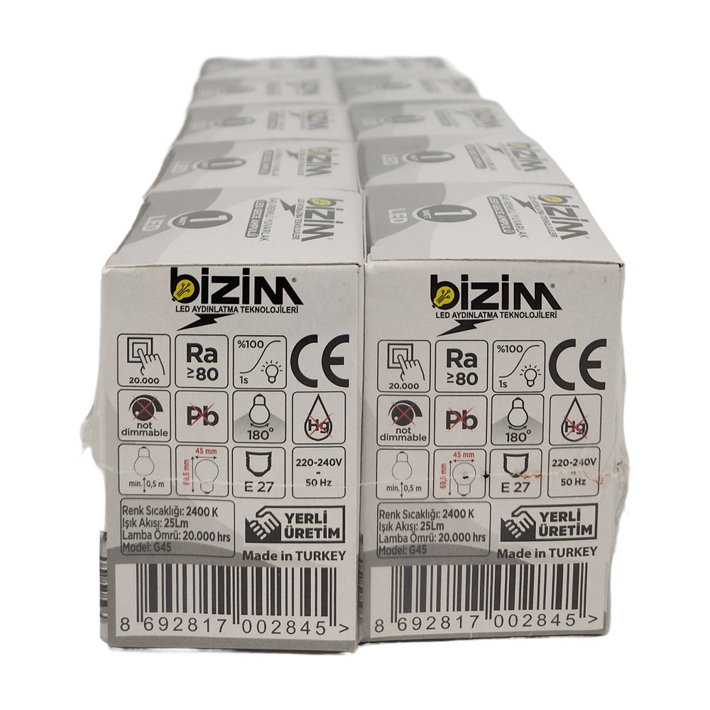 Bizim Gece Ampul 10W Beyaz *10 Ad Bizim Gece Ampul 10W Beyaz *10 Ad
