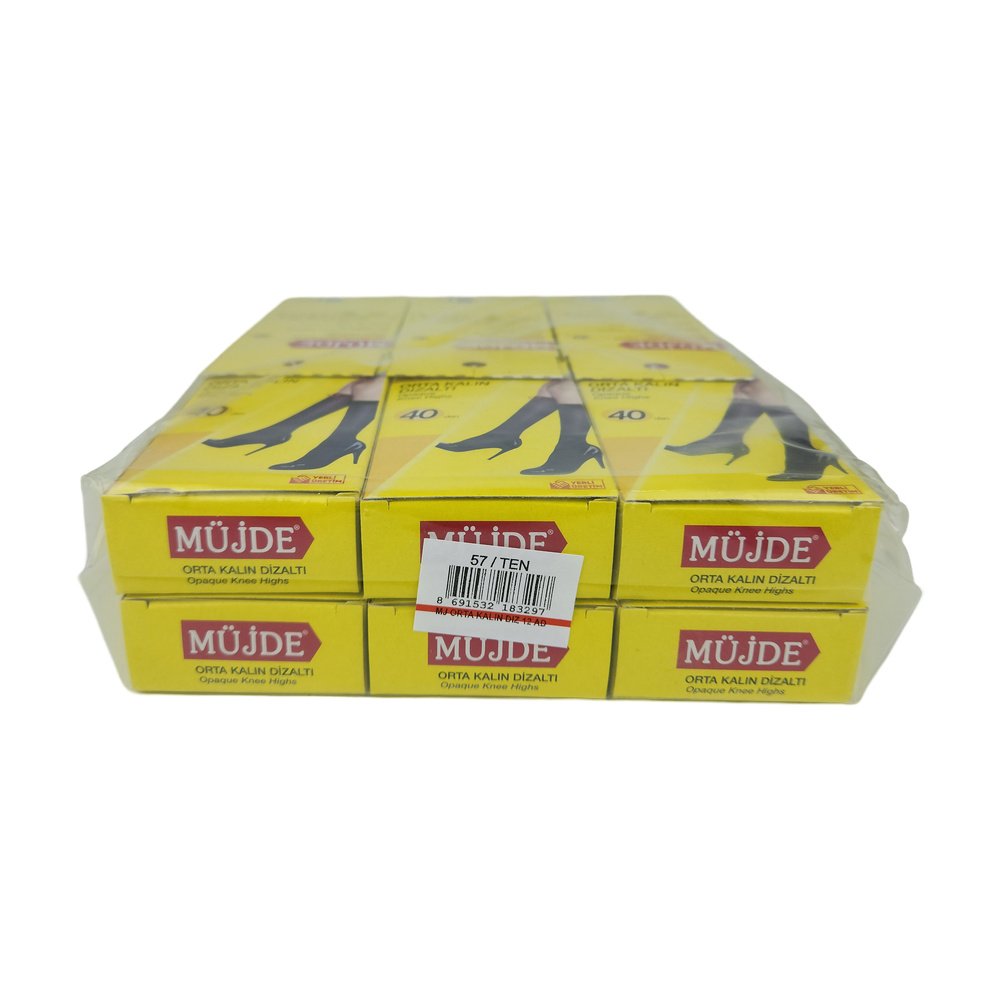 Müjde Ortakalın Dizaltı Çorap Ten Rengi *24Ad Müjde Ortakalın Dizaltı Çorap Ten Rengi *24Ad