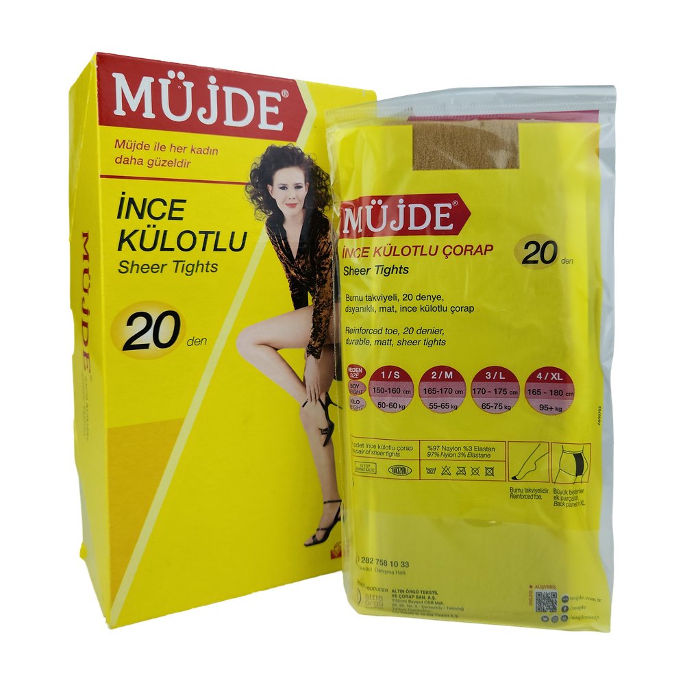 Müjde Külotlu Çorap Ten Rengi 2 Beden *6Ad Müjde Külotlu Çorap Ten Rengi 2 Beden *6Ad