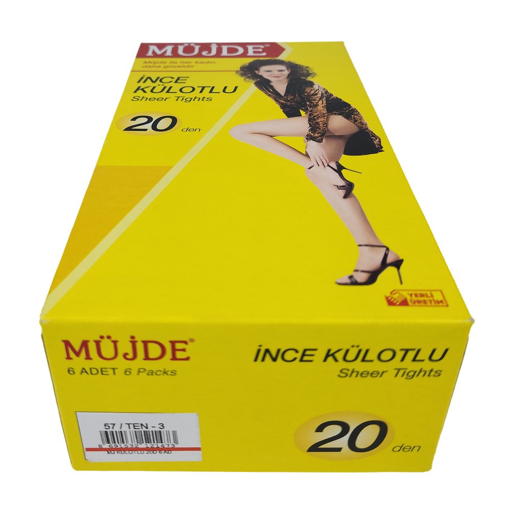 Müjde Külotlu Çorap Ten Rengi 3 Beden *6Ad Müjde Külotlu Çorap Ten Rengi 3 Beden *6Ad