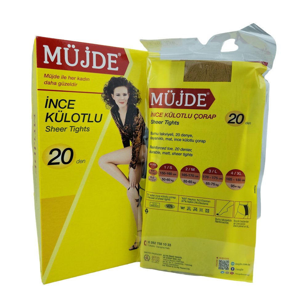 Müjde Külotlu Çorap Ten Rengi 3 Beden *6Ad Müjde Külotlu Çorap Ten Rengi 3 Beden *6Ad