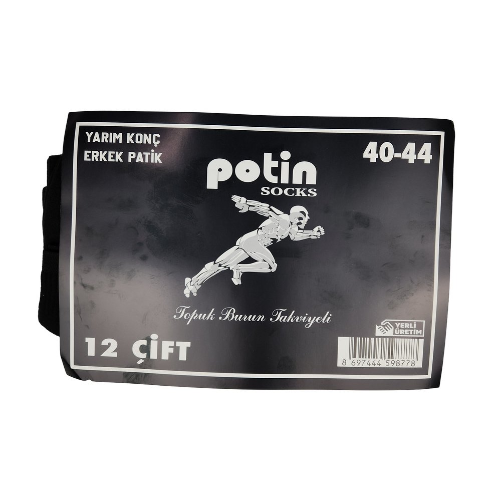 Potin Sport Patik Çorap *12Ad Potin Sport Patik Çorap *12Ad
