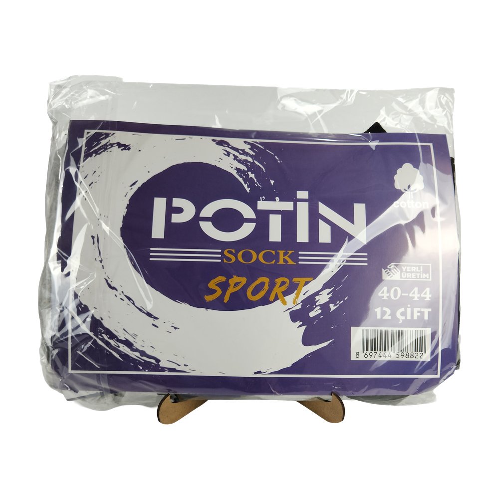 Potin Sport Patik Çorap (Kısa)*12Ad Potin Sport Patik Çorap (Kısa)*12Ad
